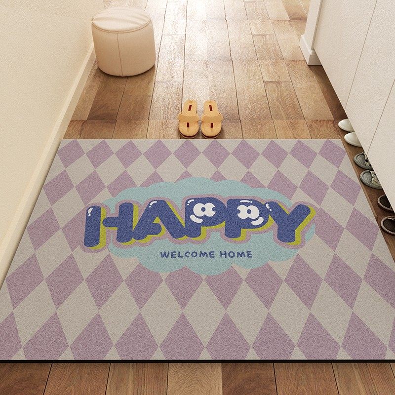 2023年个性丝圈地垫可裁剪入户门垫进门大门口家用踩脚垫子门外