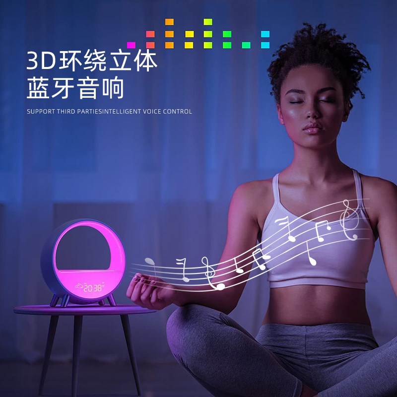 模拟日出自然唤醒灯定时小夜灯卧室睡眠叫醒光闹钟床头氛围高级感