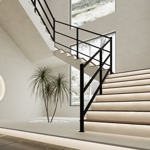 铁艺楼梯扶手围栏平台防护栏走廊阁楼阳台栏杆室内外飘窗栏杆护栏
