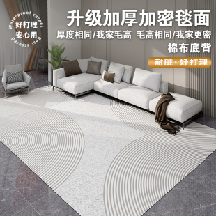 轻奢高级y感法式 地毯客厅2024新款 复古奶油风沙发茶几毯卧室地垫