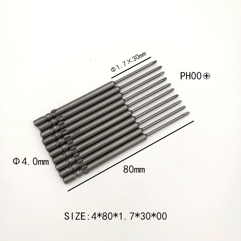 ORIX电批咀0加长100mm细批咀自动机用批杆**1.7*0*PH00十字