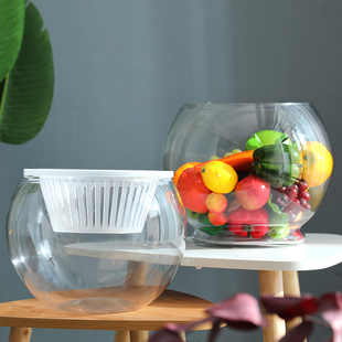 特大号水培植物玻璃瓶水养绿萝花瓶花盆圆形容器鱼缸器皿