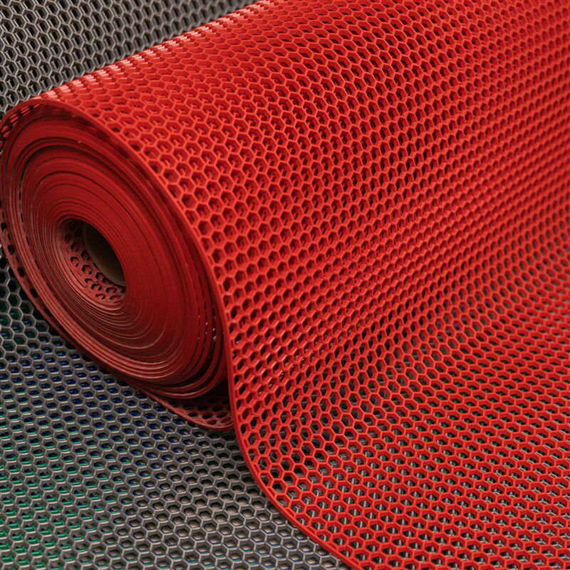 PVC防滑垫 六边形镂空隔水蜂窝垫卫生间泳池厕所走廊浴室厨房地毯