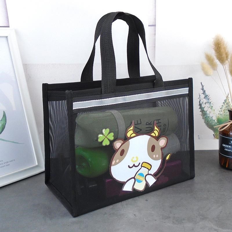 网纱透明的购物袋手提袋子网袋网兜时尚女大容量防水收纳包包网包,户外/登山/野营/旅行用品,洗漱包/化妆包,淘宝优惠券,粉丝福利购,淘宝优惠卷