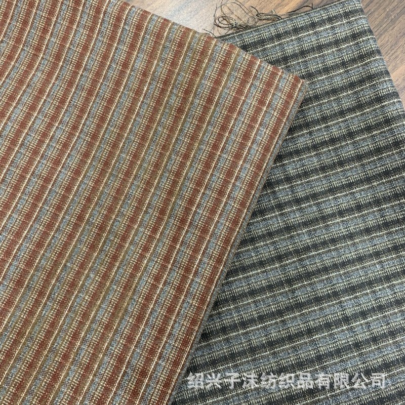 现货 磨毛TR格m子面料 西装套装外套格子面料 裙子格子布料