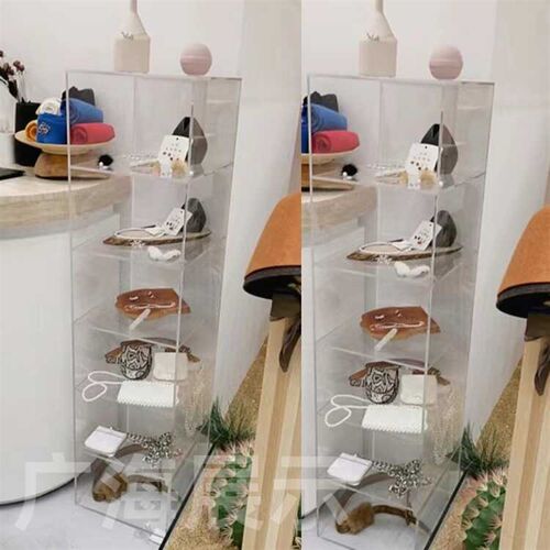 亚克力收纳透明展示柜服装店鞋子包包饰品多层展示架置物陈列货架
