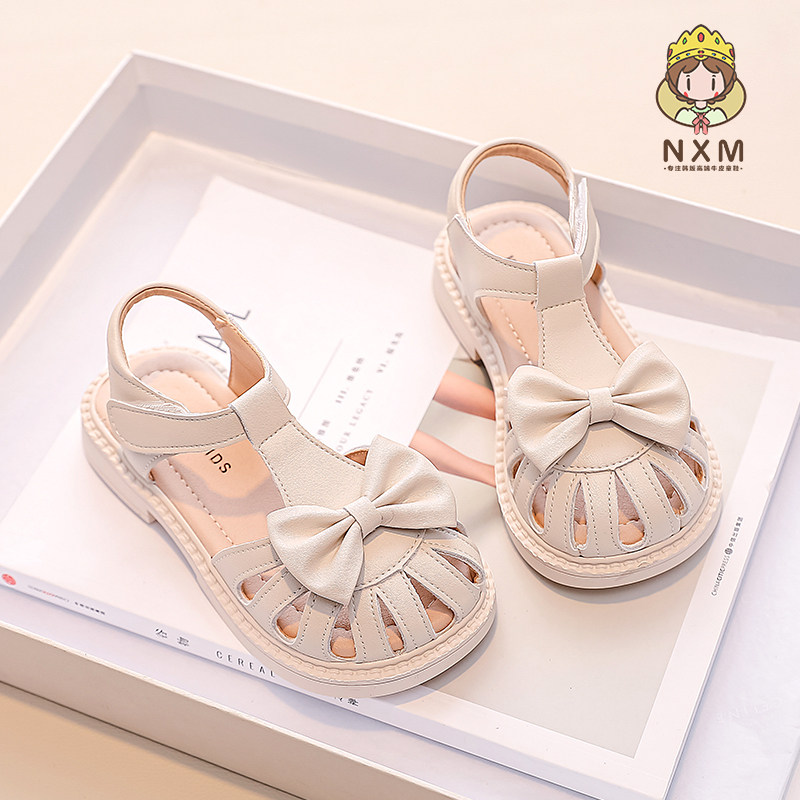 女童鞋儿童包头公主凉鞋2023新款夏季夏款小女孩宝宝真皮软底鞋子,童鞋/婴儿鞋/亲子鞋,凉鞋,淘宝优惠券,粉丝福利购,淘宝优惠卷