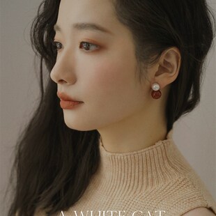 一白阿猫 回馈秋冬新款显白不掉色天然珍珠耳环 耳钉 无耳洞耳夹