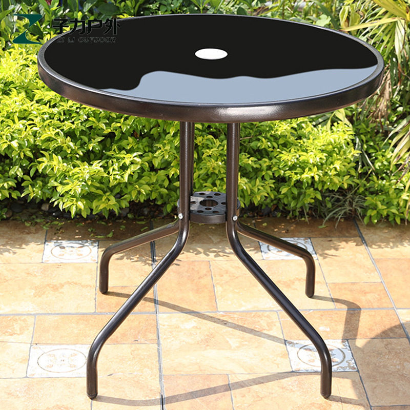 户外桌子玻璃单桌简约庭院花园露天阳台小茶几奶茶咖啡店室外餐桌,住宅家具,玻璃餐桌,淘宝优惠券,粉丝福利购,淘宝优惠卷