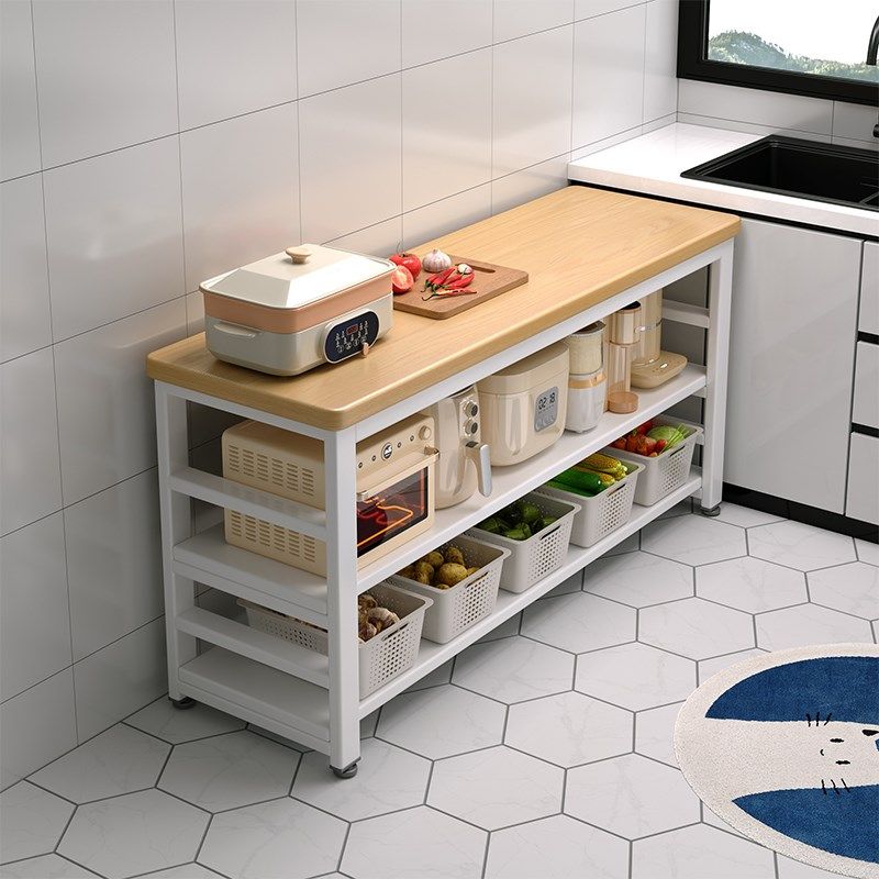 厨房置物架锅具收纳架家用切菜桌子多层微波炉锅具多功能落地柜子,厨房/烹饪用具,微波炉置物架,淘宝优惠券,粉丝福利购,淘宝优惠卷