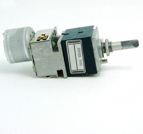 全新原装日本进口ALPS RK27 50K 带马达双联电位器半圆柄柄25MM