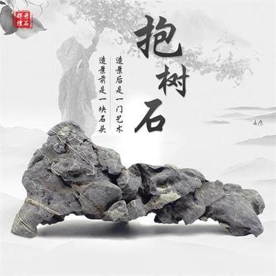 天然石英石造景石材盆景石抱附树石树桩六月雪罗汉松庭院摆件石头