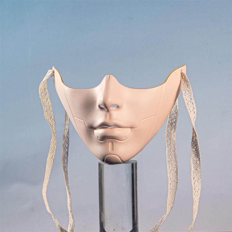 新机械风下半脸机械美男孔雀女古风面具全下半脸cos汉服唐装舞会