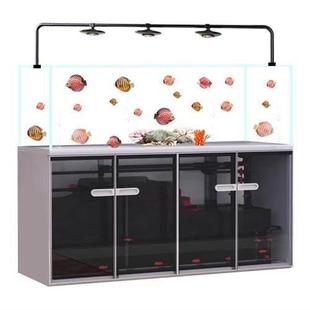 缸内无管件卓底滤鱼缸客厅一体拉筋宁无管道静音鱼缸大中型定制