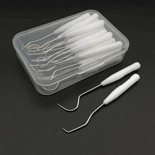弯钩牙签正品剔牙针随身便携牙签不锈钢牙钩子医用掏牙工具勾牙缝