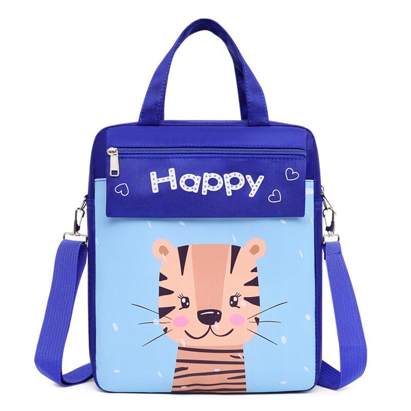 韩版小学生补习袋儿童可爱手提文件袋H大容量手拎帆布防水收纳书