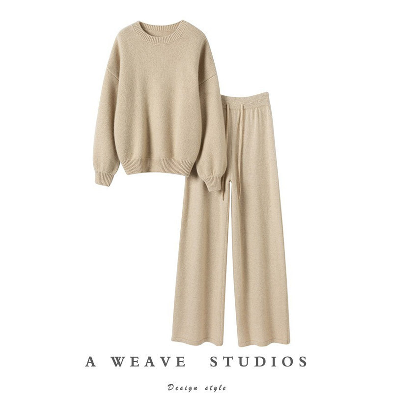 展现迷人气质!太美了~灯笼袖加厚纯羊绒衫女毛衣阔腿裤羊绒套装,女装/女士精品,羊绒衫,淘宝优惠券,粉丝福利购,淘宝优惠卷