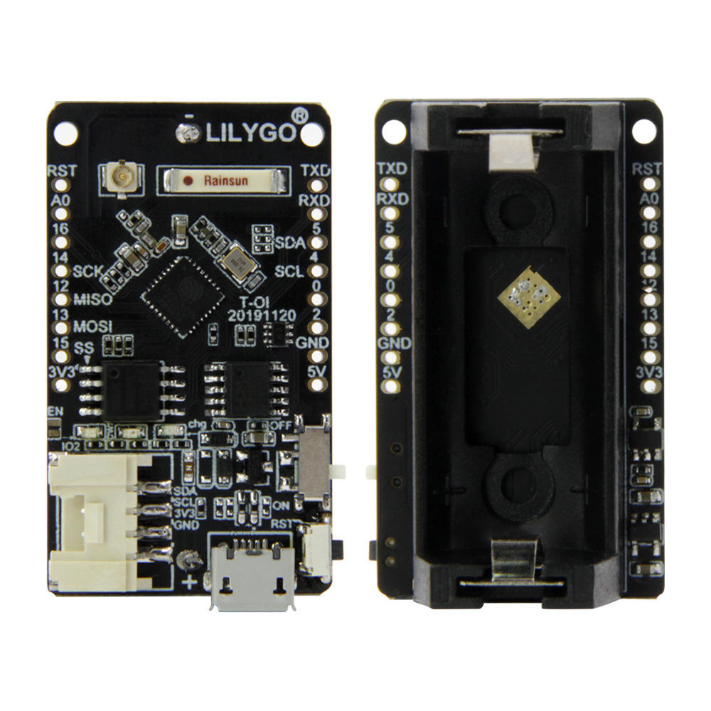 LILYGO T-OI ESP8266开发板可充电16340电池座兼容MINI D1开发板