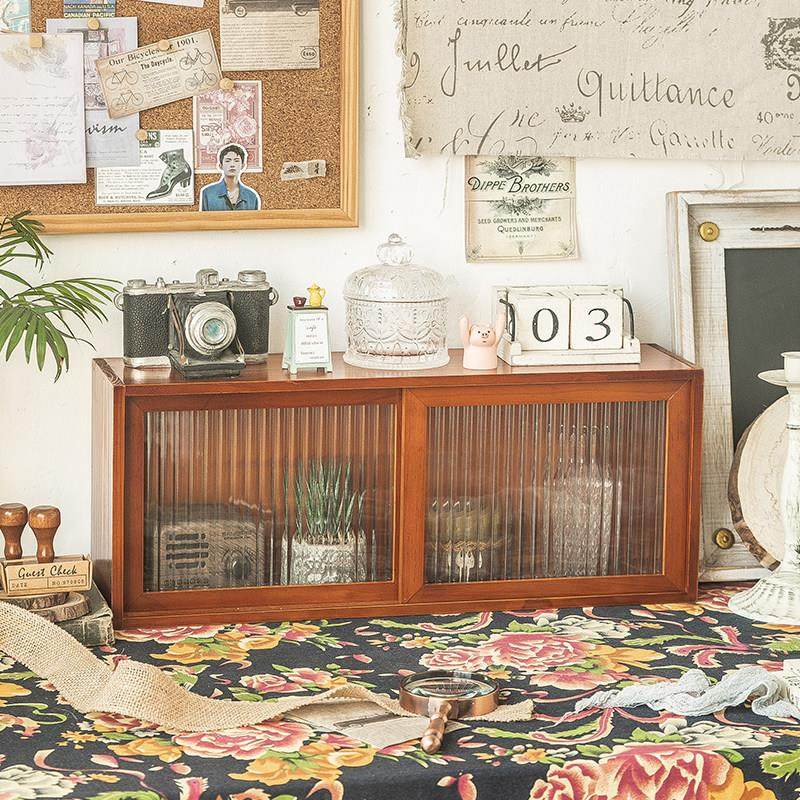 杯子茶具收纳实木桌面柜桌面收纳柜化妆品收纳盒子整理盒防尘桌面,3C数码配件,USB多功能数码宝,淘宝优惠券,粉丝福利购,淘宝优惠卷