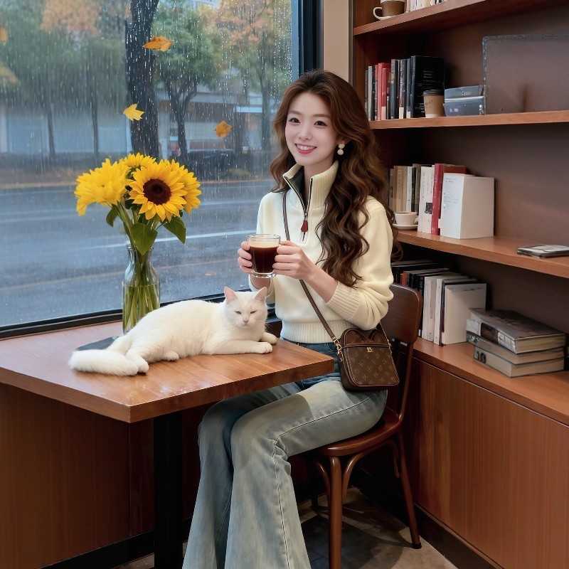 法式休闲风立领拉链针织衫女春夏季时尚简约长袖套头百搭显瘦毛衣,女装/女士精品,毛针织衫,淘宝优惠券,粉丝福利购,淘宝优惠卷