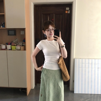 度假风半身裙鱼尾裙套装显瘦