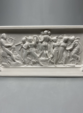 舞蹈的缪斯女神精美立体浮雕石膏像装饰桌面扩香摆件景区民宿礼品