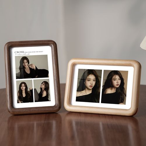 实木相框摆台洗照片做成相册结婚照高端胡桃木创意7寸轻奢摆件