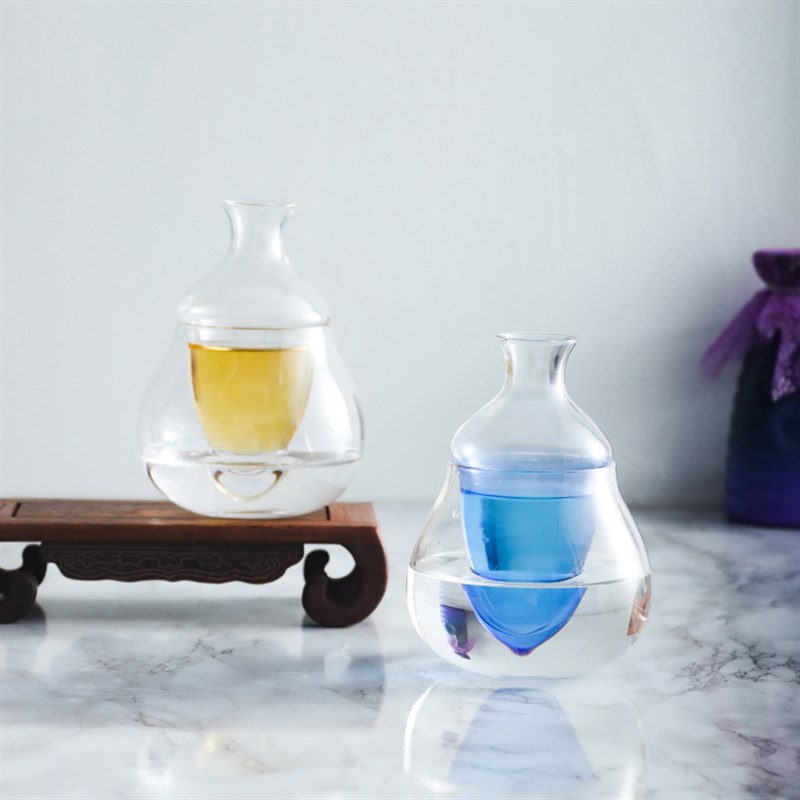 日式水晶玻璃冰酒器家用冰酒壶创意醒酒器温酒分酒器清酒壶冷酒壶