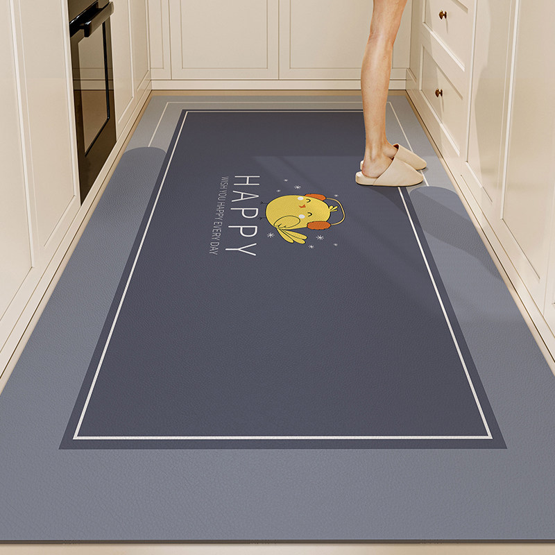 厨房地垫防滑防油可擦免洗耐脏整铺2023新款家用软矽藻泥吸水地垫