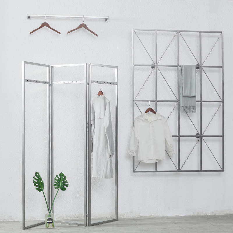 铁艺服装架吊架服装店展示架天花板吊顶挂衣架上墙吊架衣服展览架