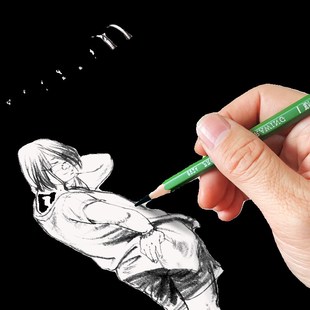 斯高素描炭笔哑光铅笔不反光石墨铅笔14B16B不断芯软炭美术生专用