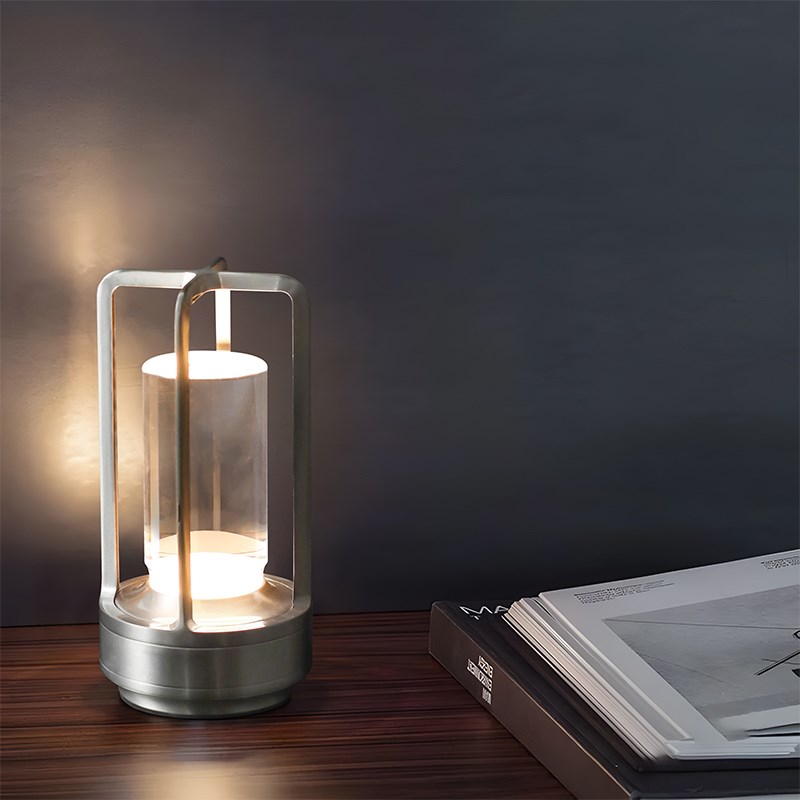 西餐厅吧台简约清吧酒桌氛围灯复古工业风咖啡厅充电露营床头台灯