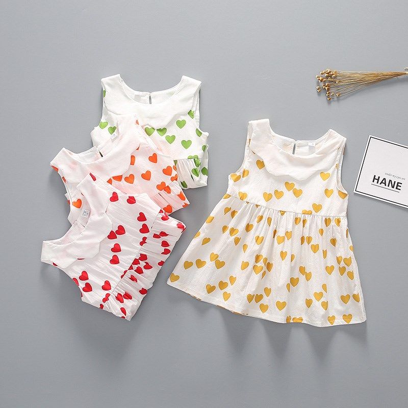 女宝宝背心裙夏装婴儿童无袖连衣裙0-1-2-3岁女童夏天公主裙子4薄