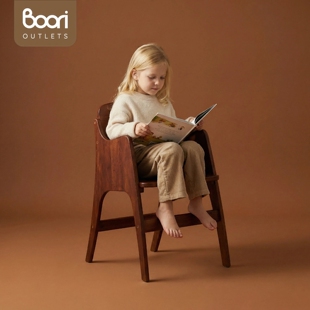 boori 全实木餐椅可拆卸椅子现代简约榉木休闲椅书房客厅学习椅子
