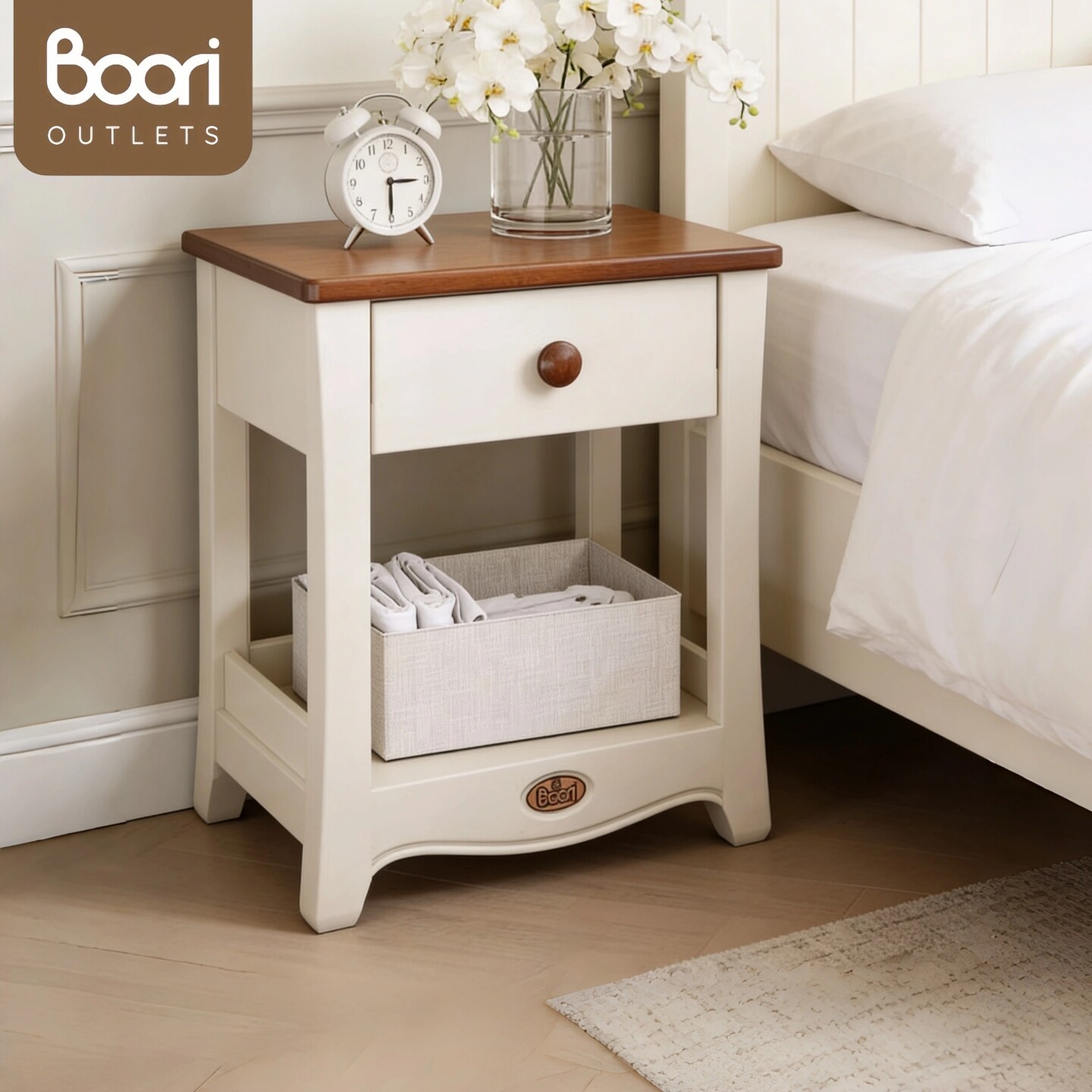 BOORI美式全实木榉木衣柜现代简约家用卧室玻四门衣橱轻奢收纳柜