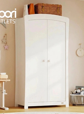 boori实木儿童衣柜组合现代简约男孩女孩小户型卧室家用落地衣橱