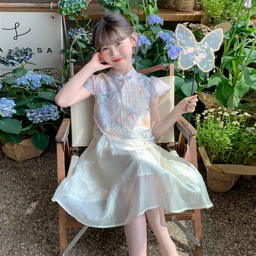 【小梨专享】女童洋装2025新款新中式公主裙儿童裙子薄 Q13576