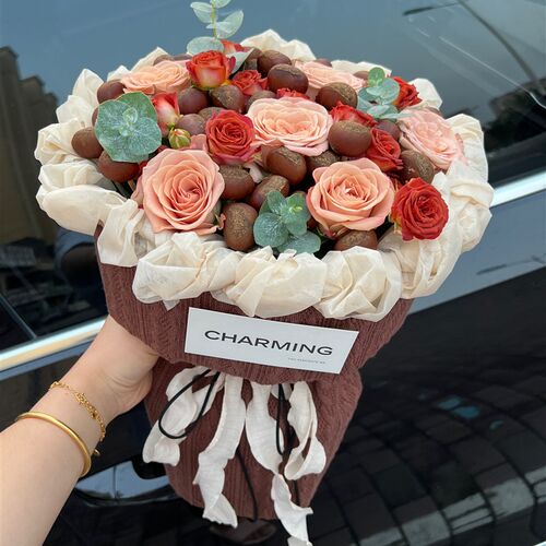 网红板栗成品花束材料包包装布手工dEiy套装礼物送闺蜜女朋友男友