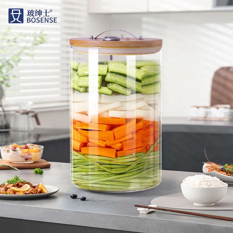 泡菜坛子 家用大号加厚腌菜缸密封咸菜罐子四川泡菜坛玻璃