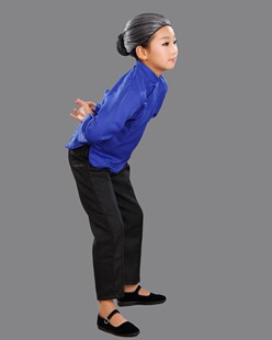 老太太演出服装奶奶老太婆百姓古代幼儿话剧儿童秧歌服村姑小品