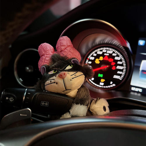 汽车雨刮器怀挡装饰玩偶可爱猫咪毛绒方向灯公仔车载车内饰品摆件