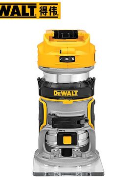 DEWALT/得伟18V雕刻机倒装调速无刷修边机DCW600B开槽机木工DIY