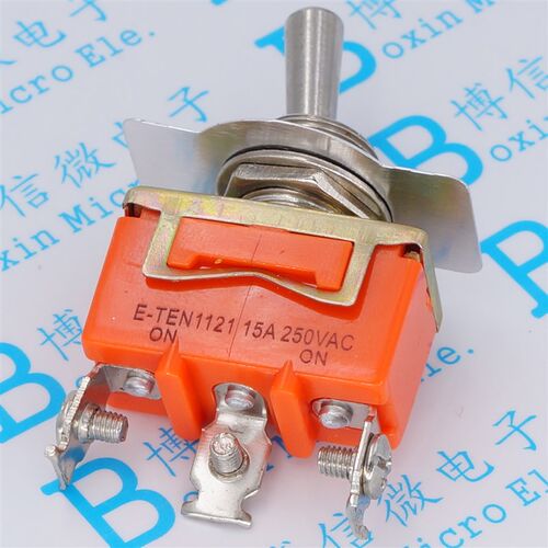 E-TEN1121 钮子开关 大扭子 摇臂摇头开关 ON-ON电源开关3脚2档