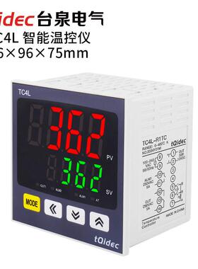 tqidec台泉电气温控仪表TC4L多种输入数字显示智能PID调节温控器