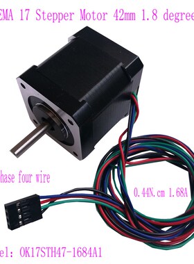 OK17STH47-1684A1 NEMA 17 Stepper Motor 42mm 1.8 degrees