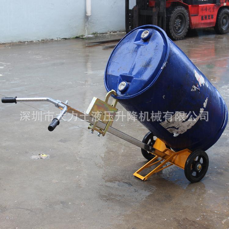 DE450A/B/C/D手推油桶车咬嘴油桶搬运车鹰嘴手拉油桶搬运车