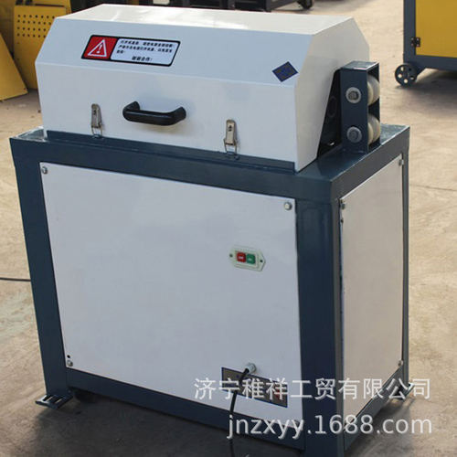 厂家生产12-38型螺纹钢全自动除锈机带3kw集尘器盘圆钢筋除锈机