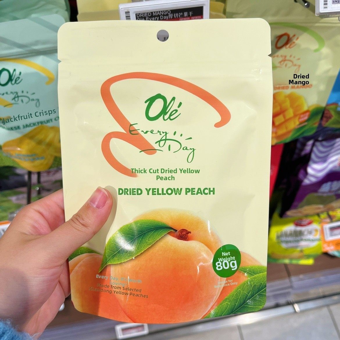 Ole超市越南菠萝蜜薯片菲律宾干芒果干厚切黄桃干香蕉薯片椰子采,零食/坚果/特产,芒果干,淘宝优惠券,粉丝福利购,淘宝优惠卷