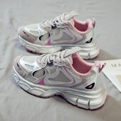 网红女鞋 新款 百搭休闲爆款 2025年春季 厚底运动超火老爹鞋 子ins潮