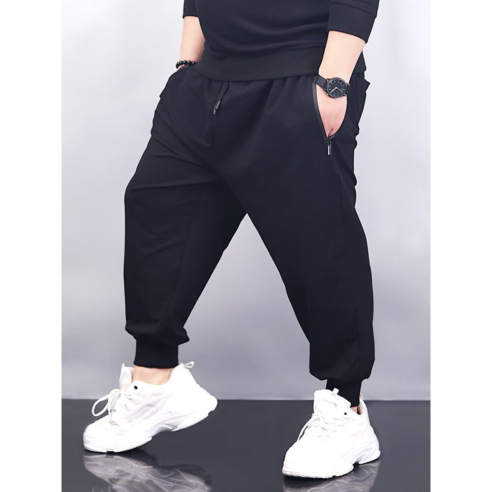 加肥加大男裤子肥胖300斤宽松胖子休闲裤男款特大码男士运动卫裤